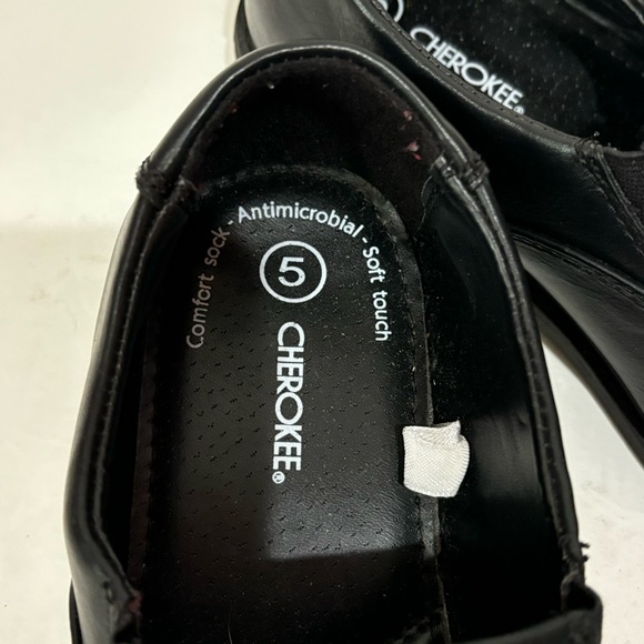 CHEROKEE Women's Slip On Casual Work Clogs - black, size 5 - Picture 5 of 6